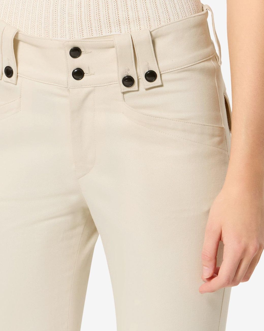 Isabel Marant White Berna Pants