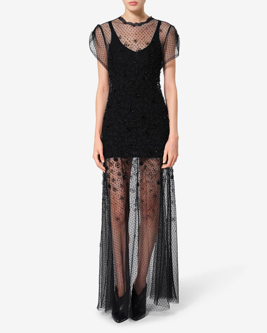 Isabel Marant Black Otalia Lace Dress