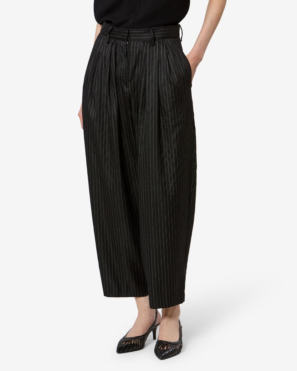 Isabel Marant Black Janice Wool Pants