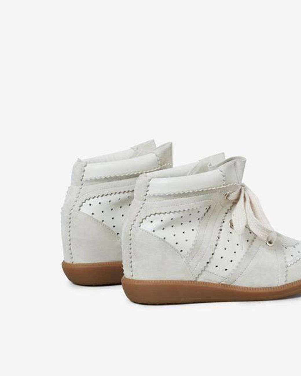 Isabel Marant White Bobby Sneakers