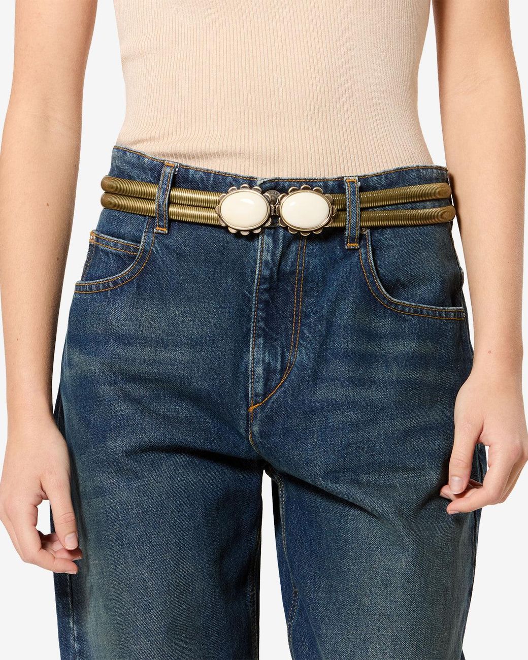Isabel Marant White Twina Belt