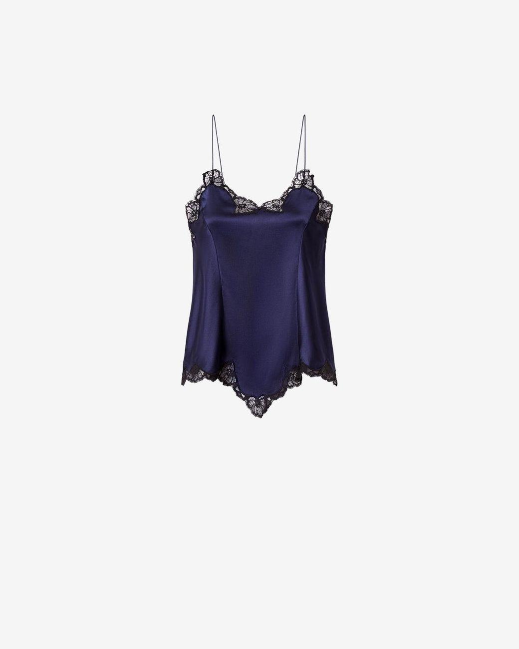 Isabel Marant Blue Amael Silk Top