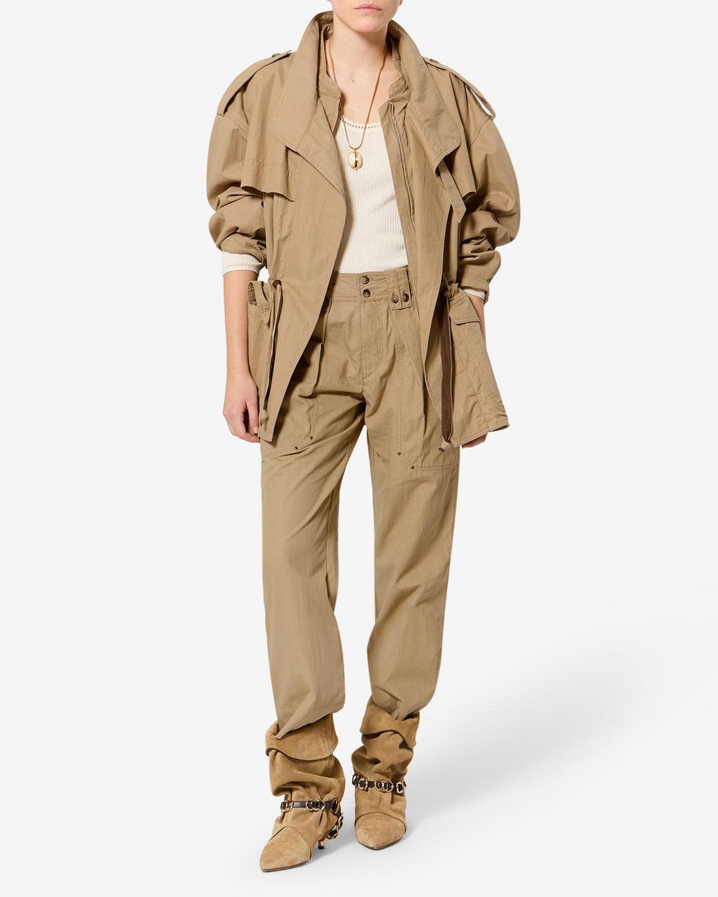 Isabel Marant Natural Amandine Pants