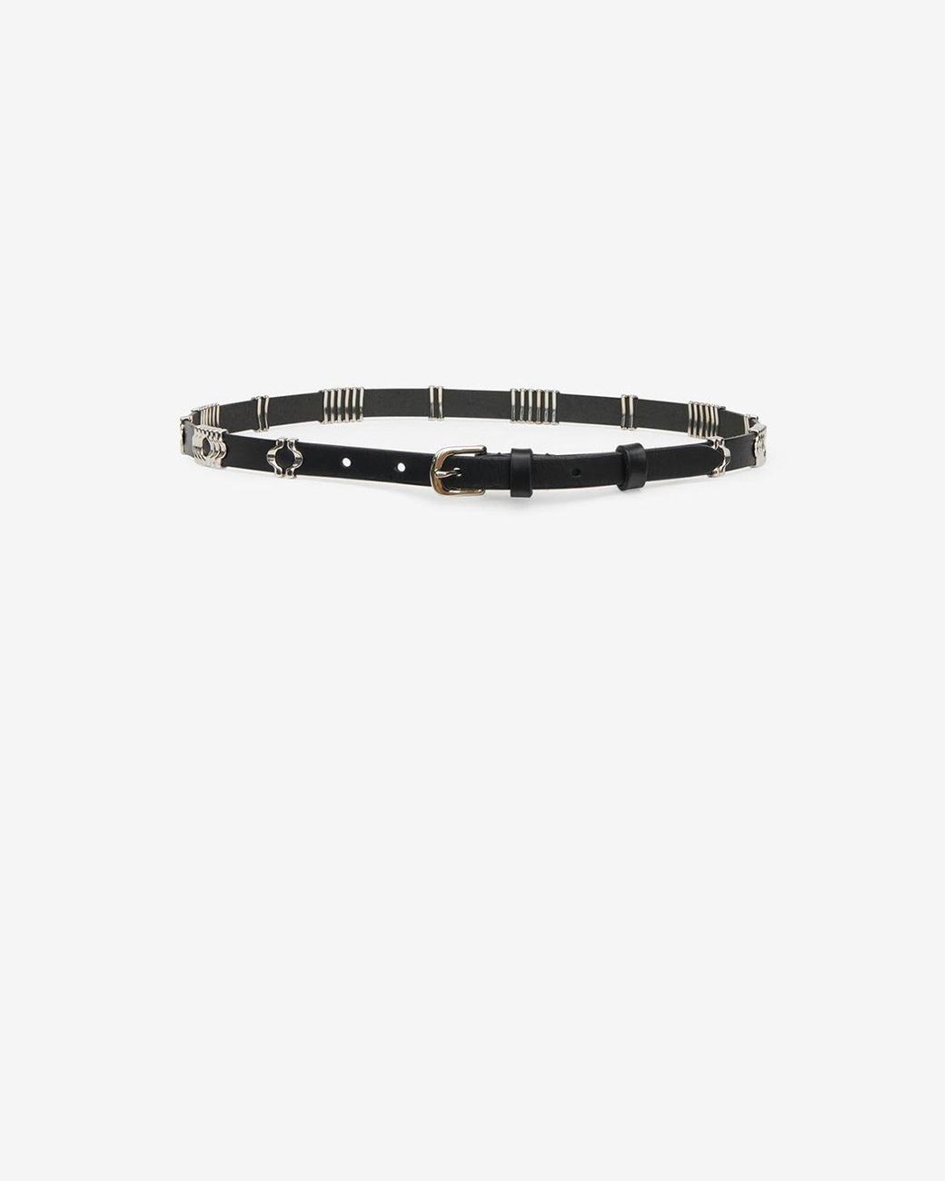 Isabel Marant White Odena Calfskin Belt