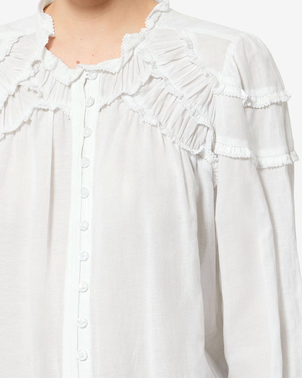 Isabel Marant White Christa Blouse
