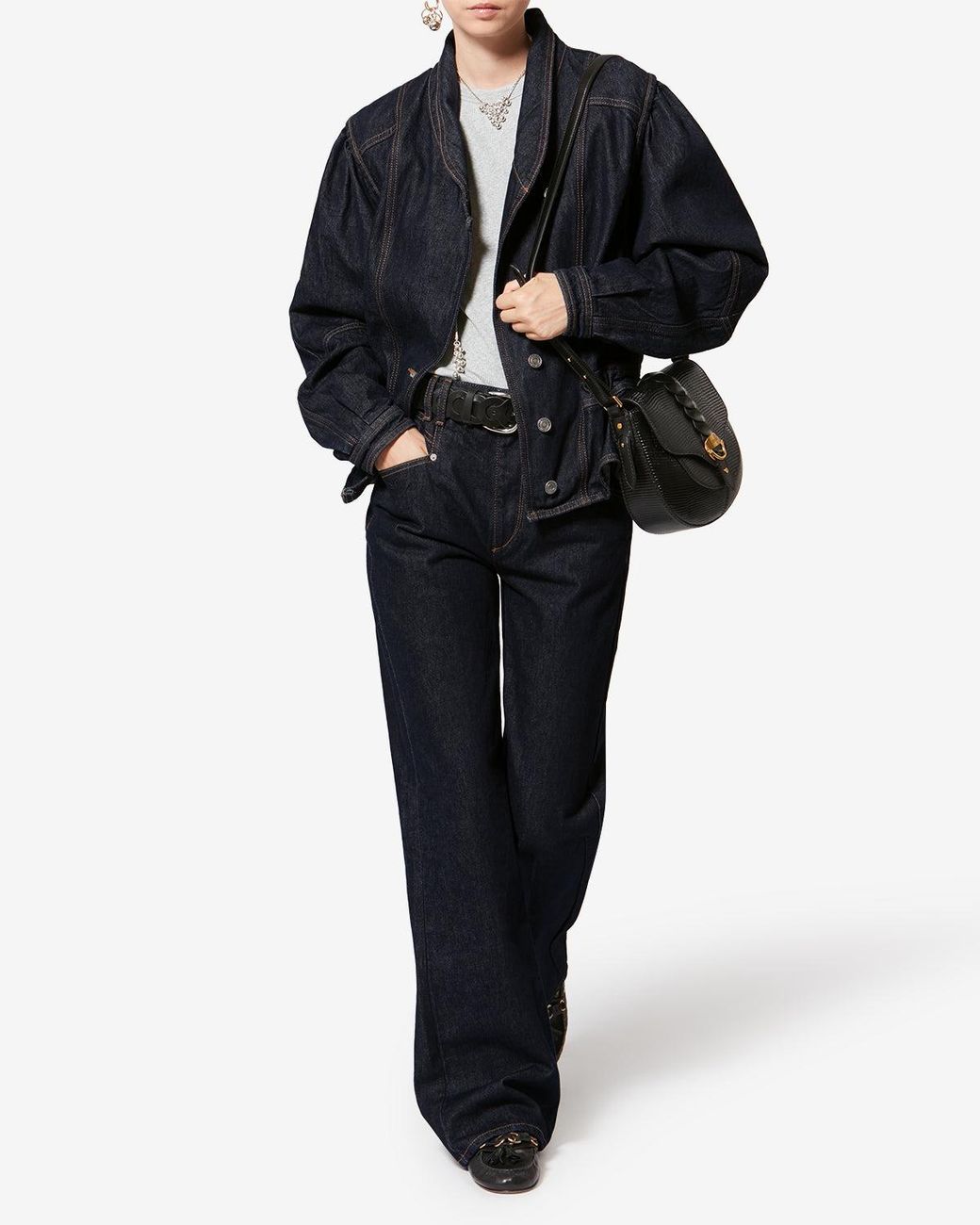 Isabel Marant Blue Belvia Jean