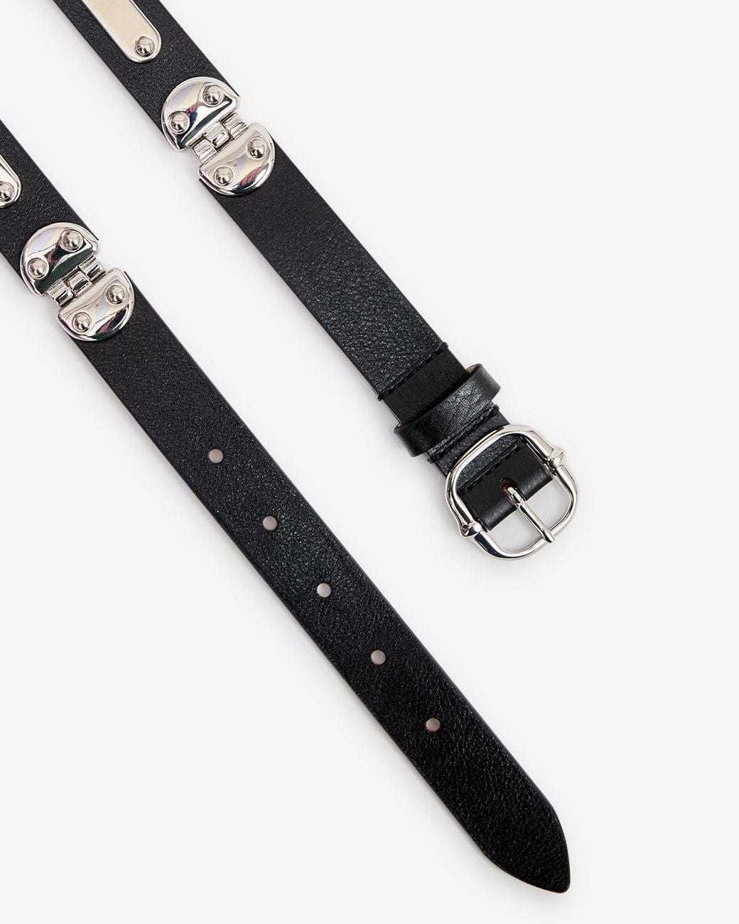 Isabel Marant White Depson Leather Belt