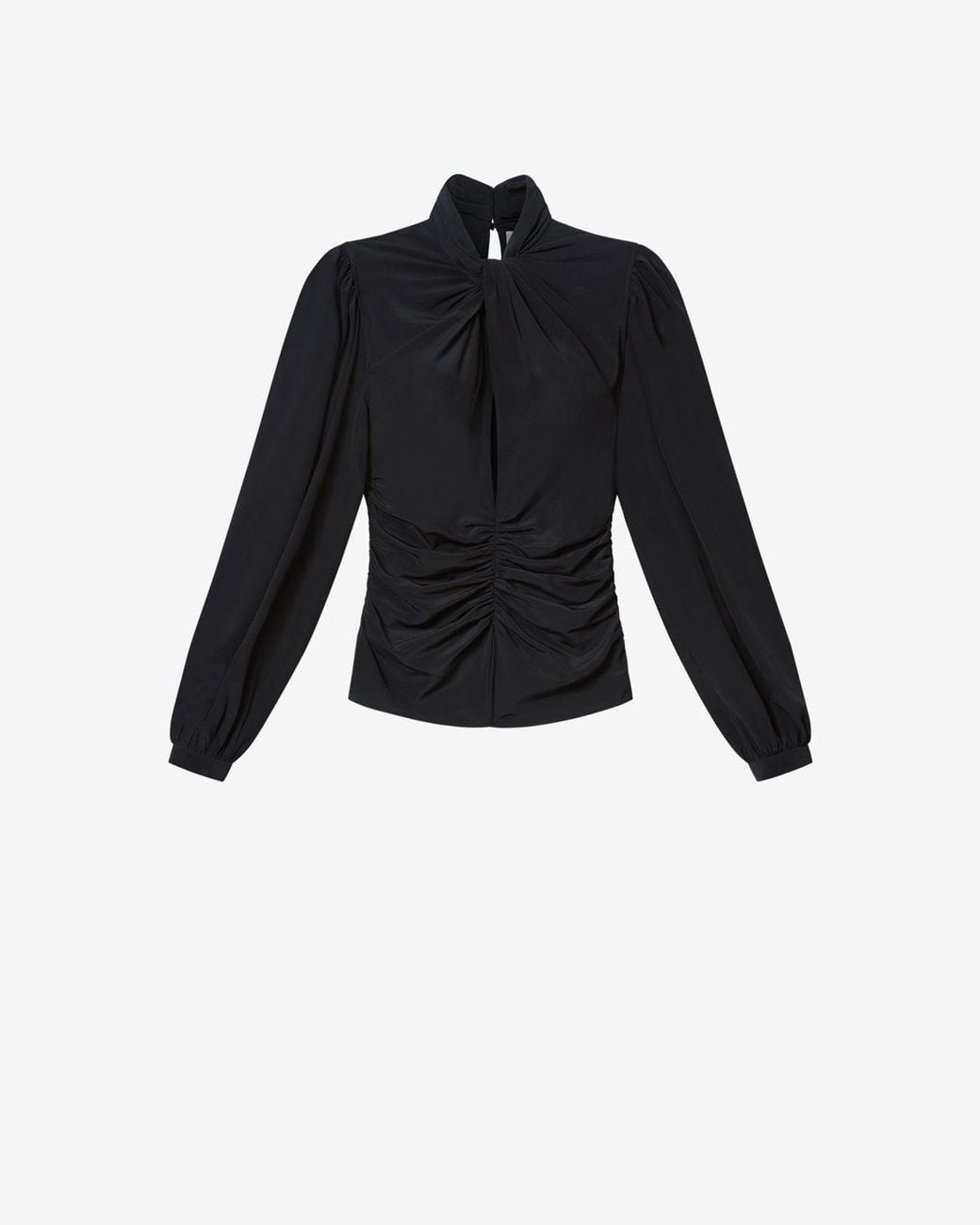 Isabel Marant Black Isabel Marant Ruched Long-Sleeve Blouse