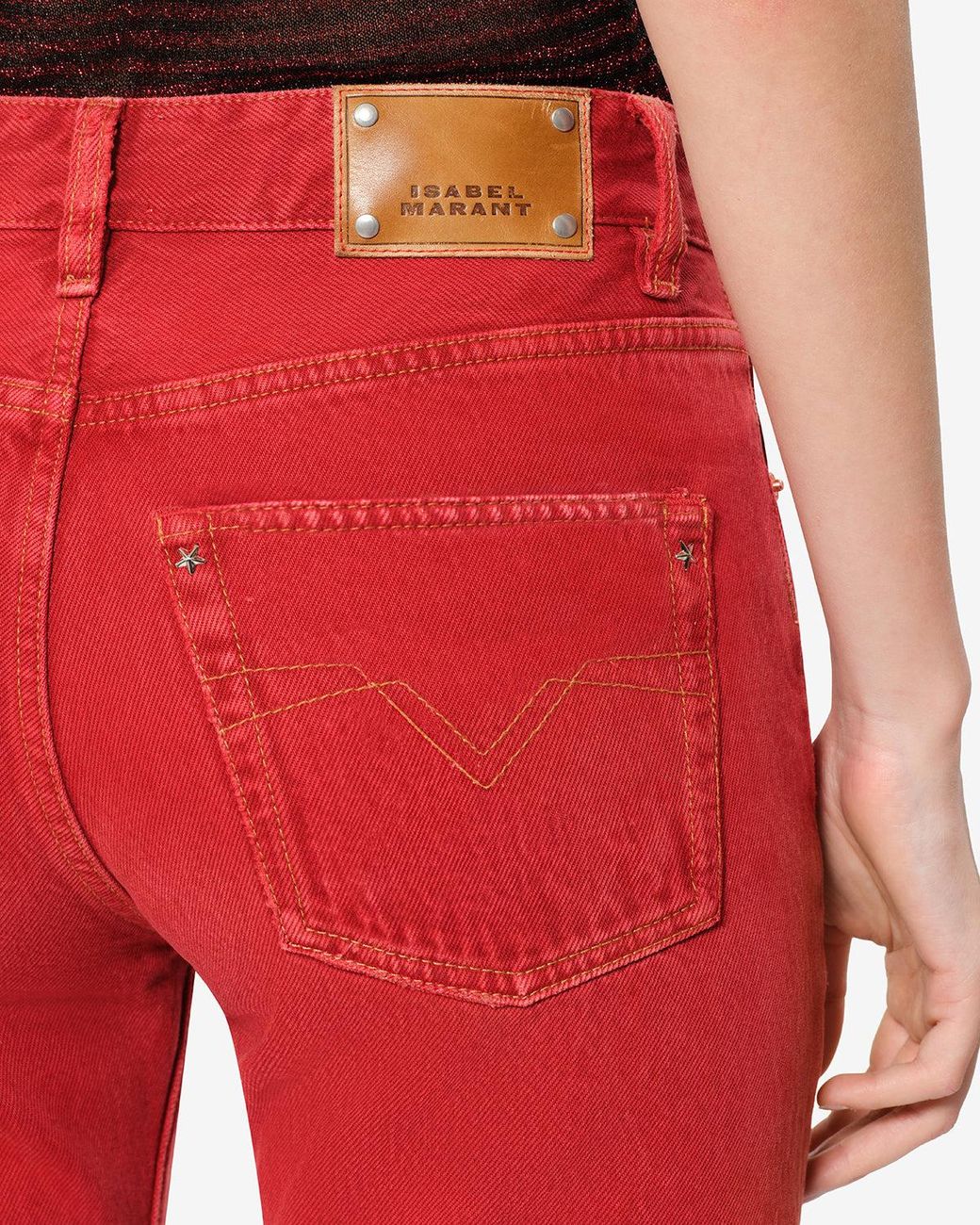 Isabel Marant Red Jean Daya Regular