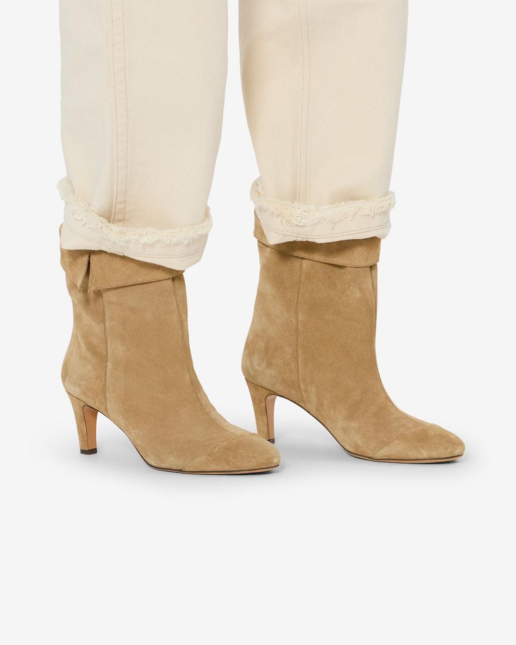 Isabel Marant Natural Eldra Ankle Boots