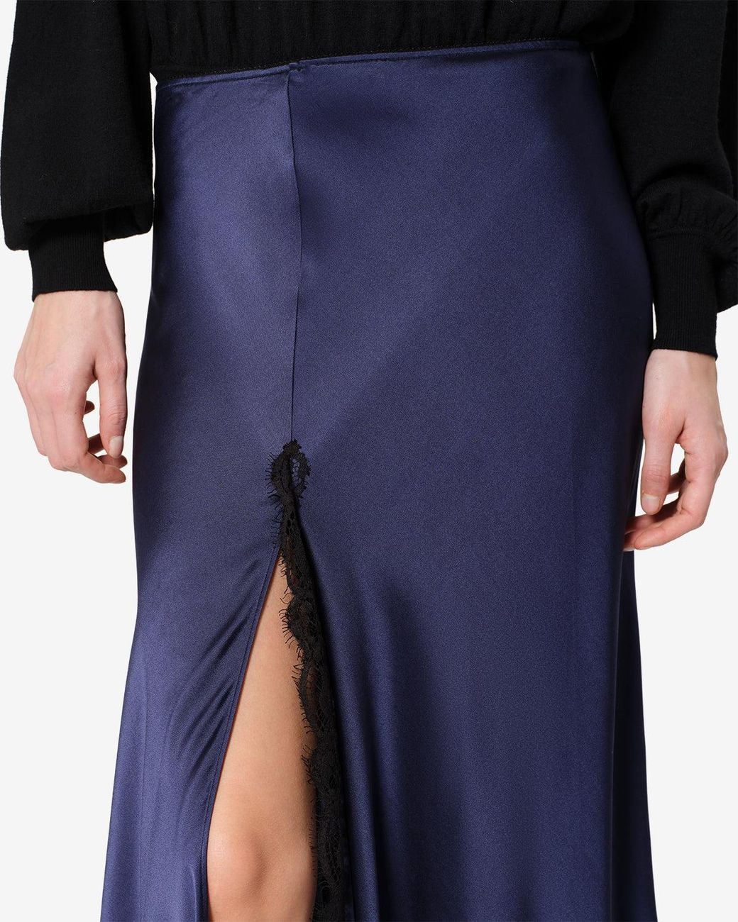 Isabel Marant Blue Alexandra Silk Skirt