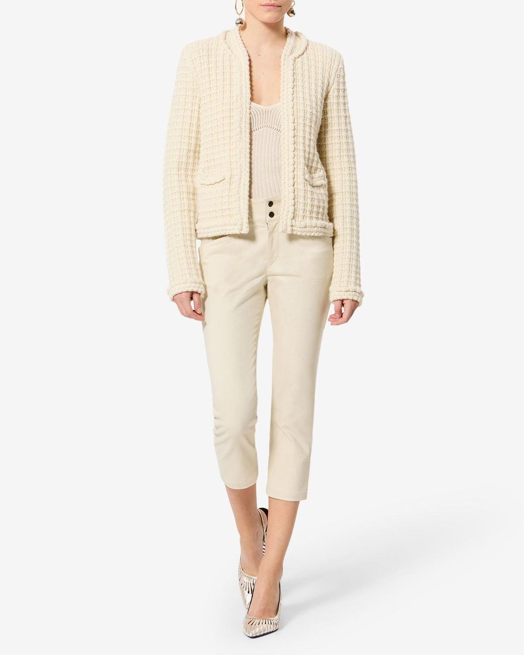 Isabel Marant White Berna Pants