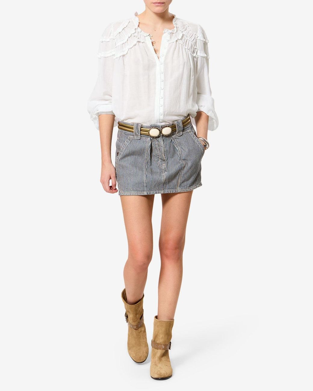 Isabel Marant White Christa Blouse