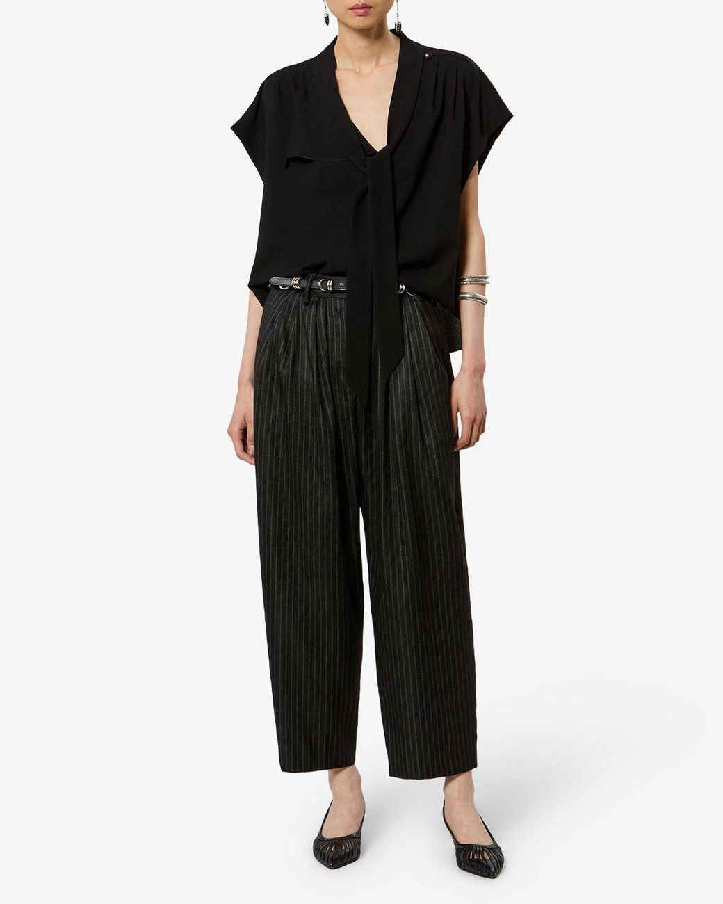 Isabel Marant Black Janice Wool Pants