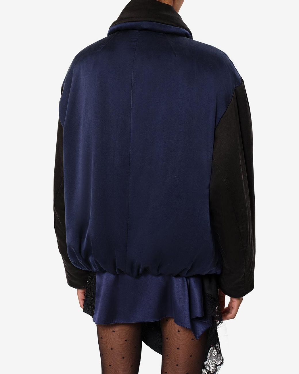 Isabel Marant Blue Bleza Silk Coat