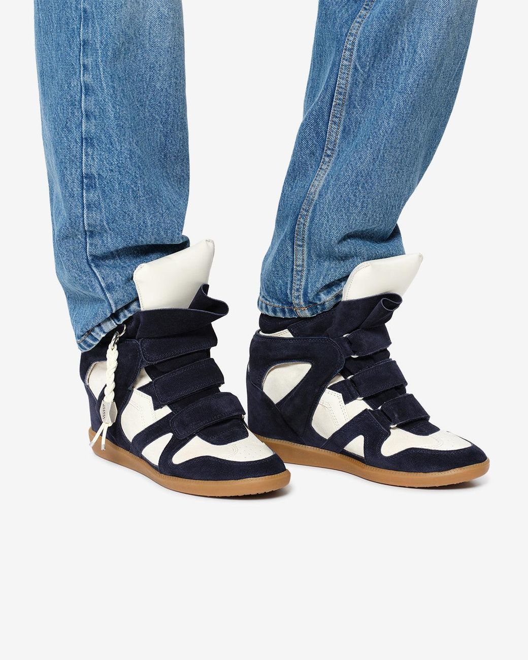 Isabel Marant Blue Bekett Ring Sneakers
