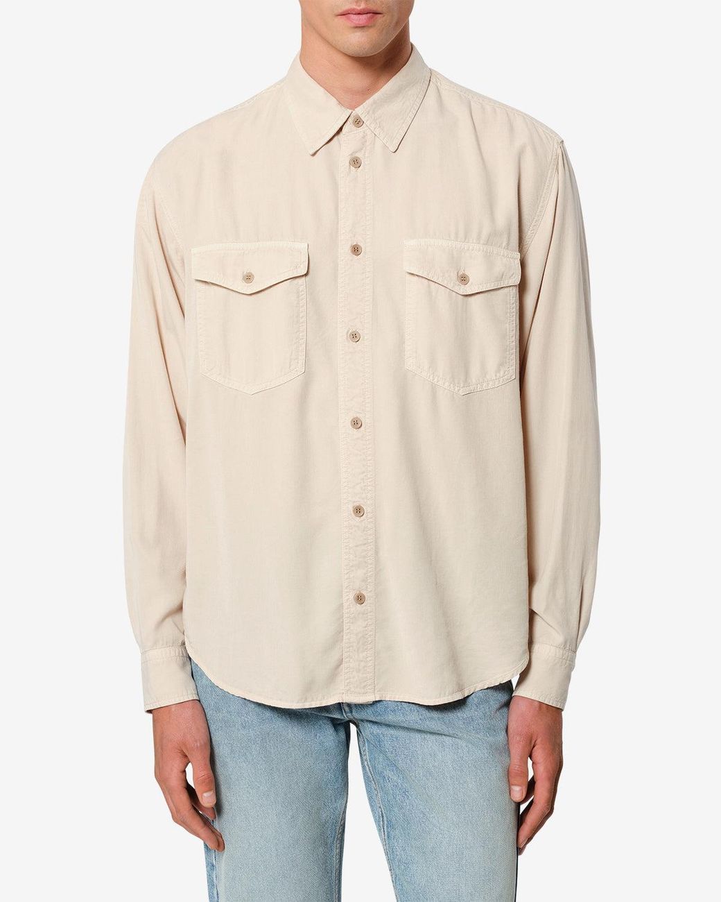 Isabel Marant White Saul Shirt for men