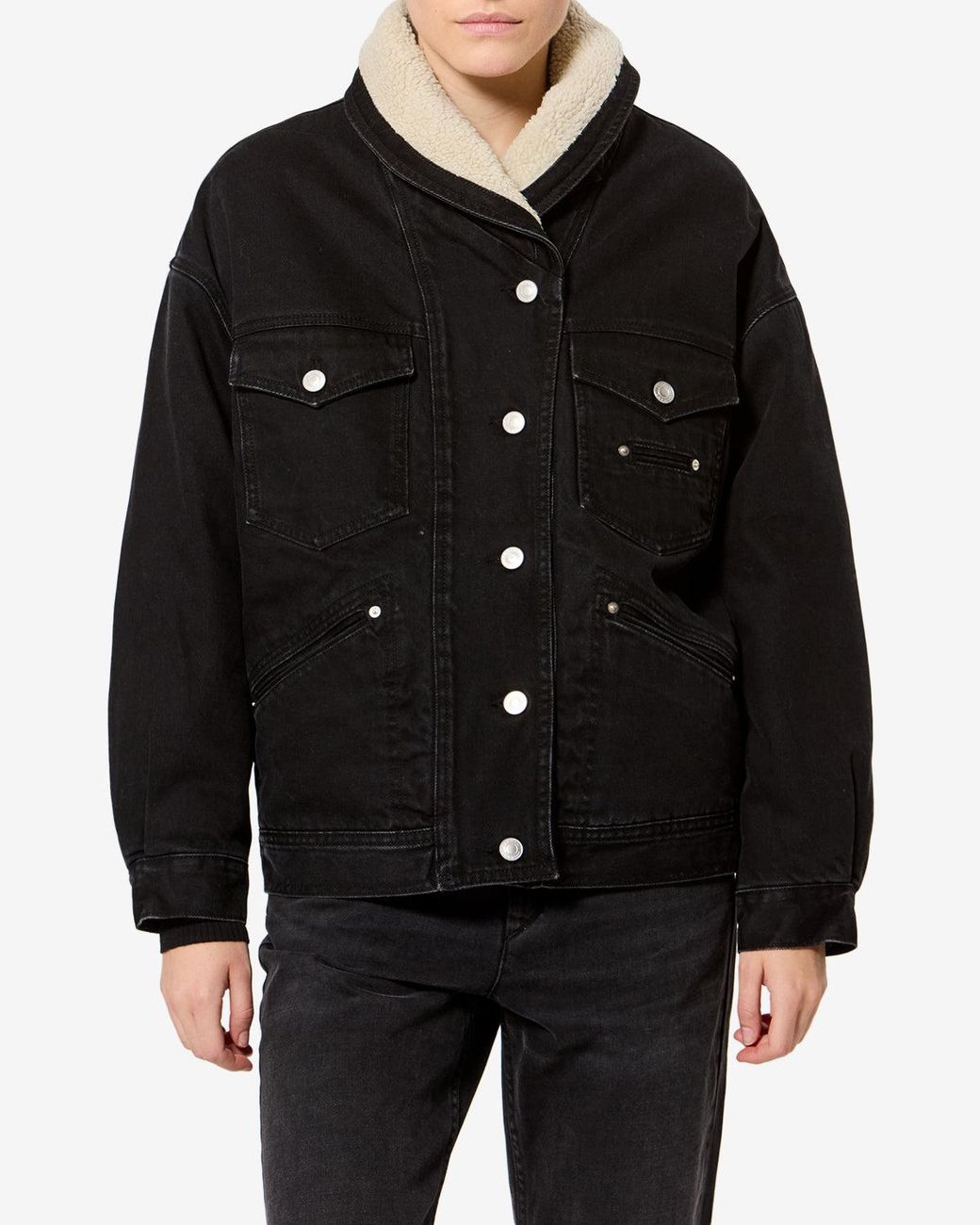 Isabel Marant Black Pimia Denim Jacket