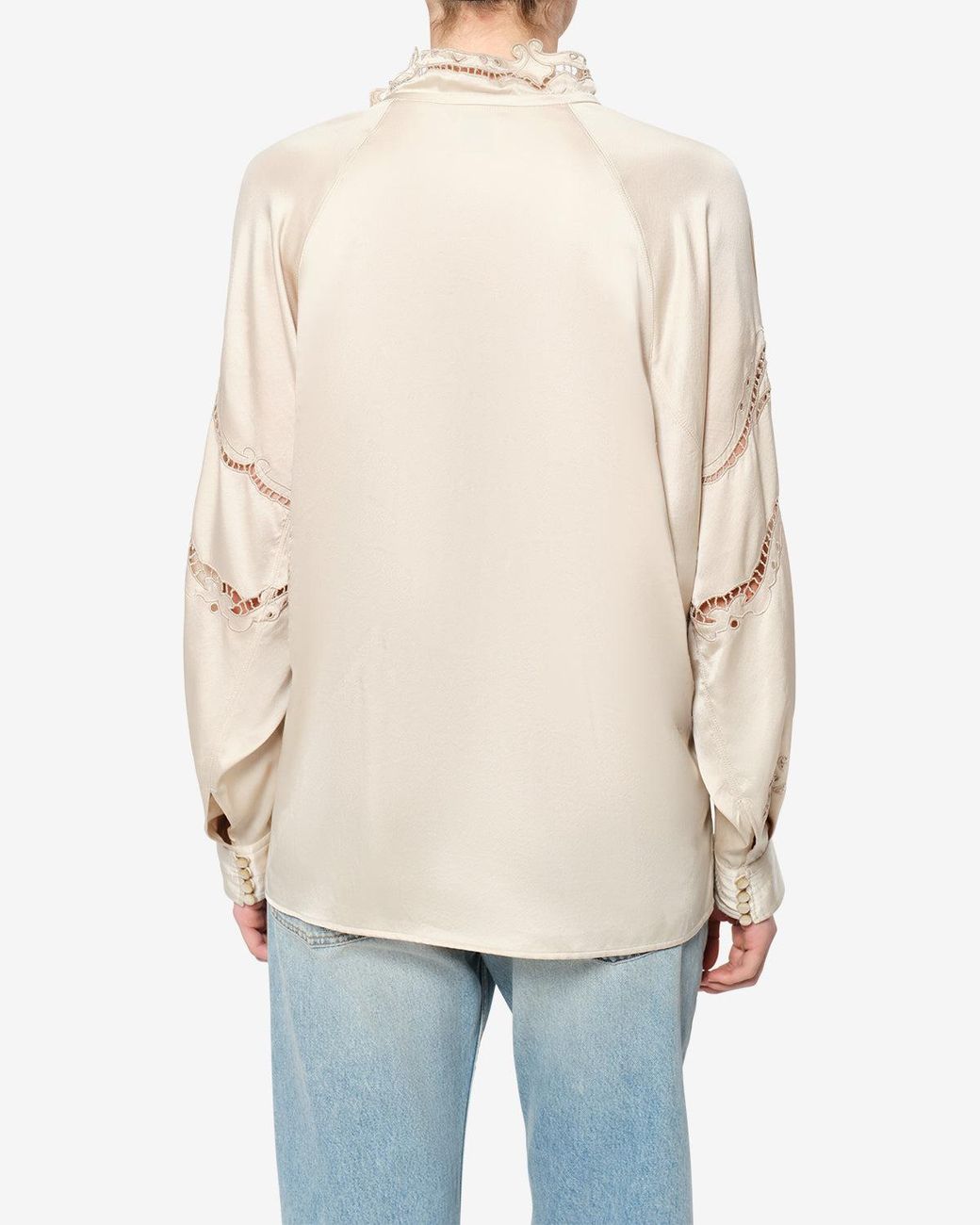 Isabel Marant Natural Enelia Silk Blouse