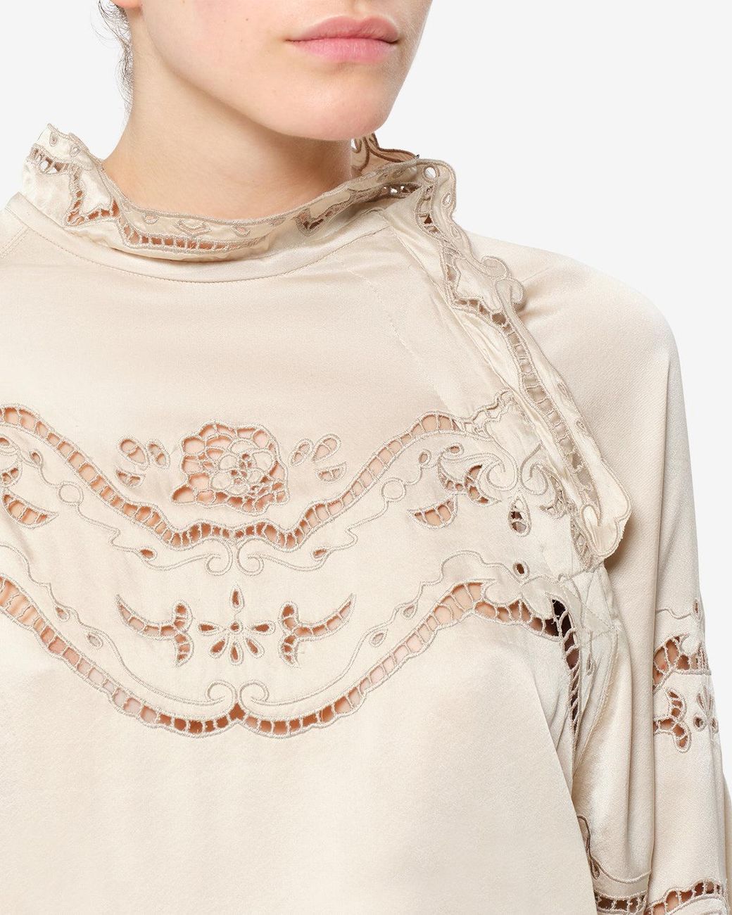 Isabel Marant Natural Enelia Silk Blouse