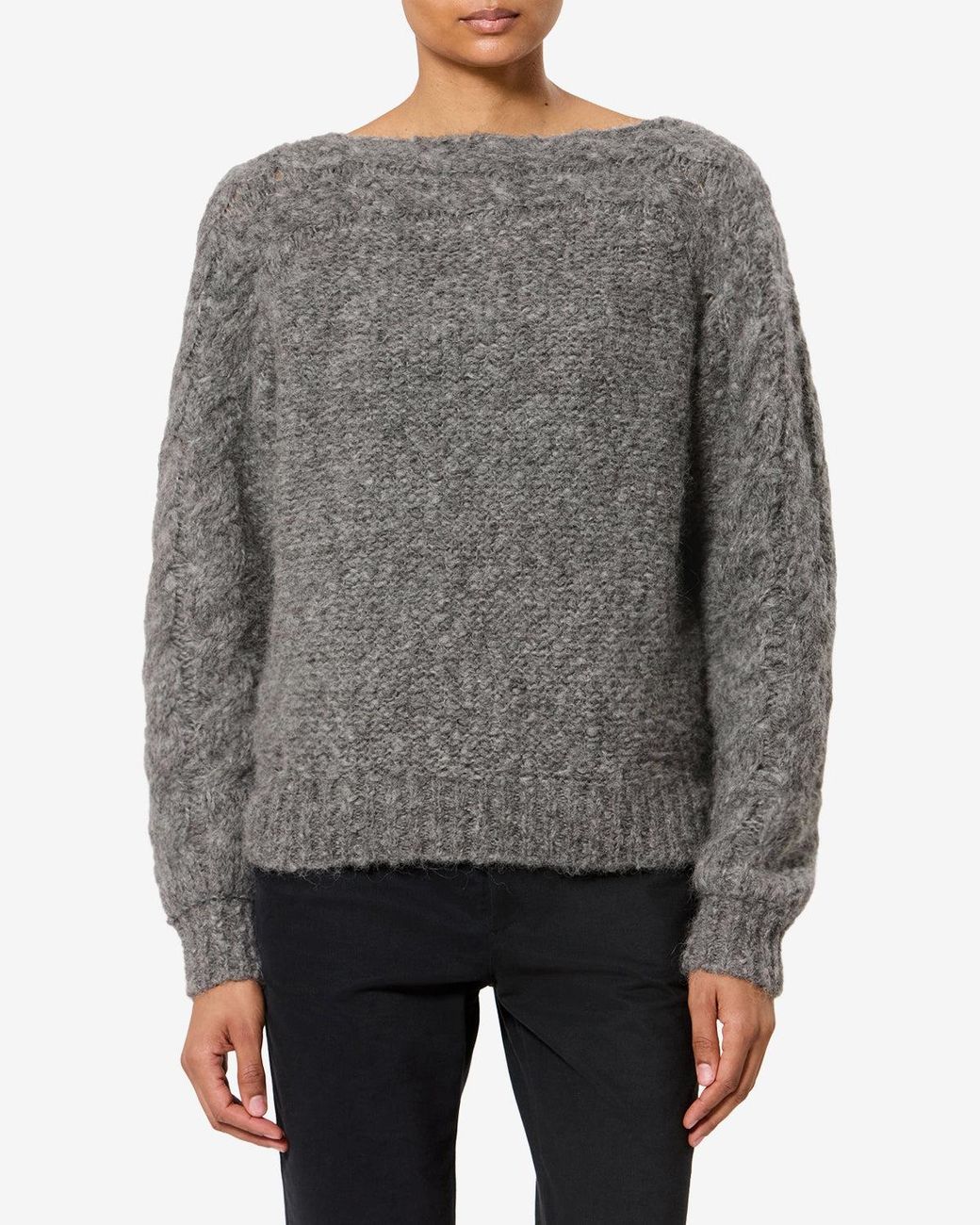 Isabel Marant Gray Ponara Wool Sweater