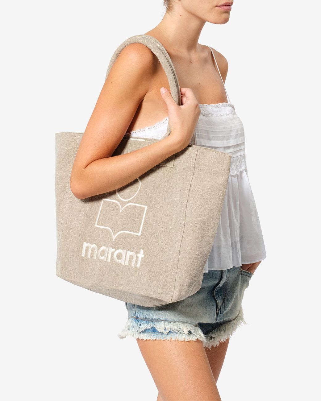Isabel Marant White Small Yenky Tote Bag