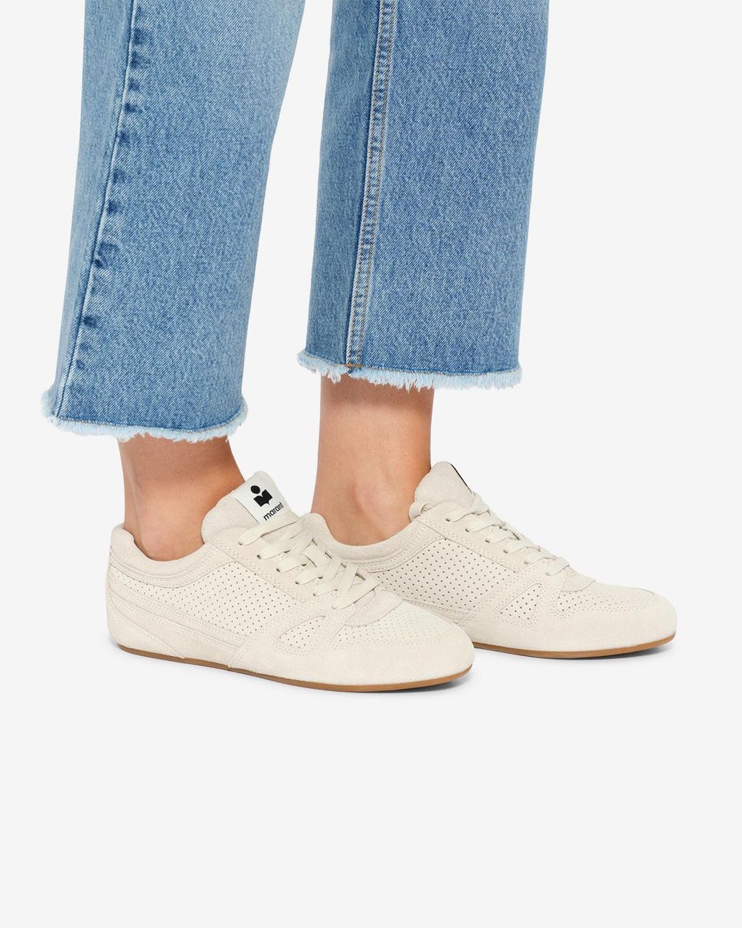 Isabel Marant White Senny Low Sneakers