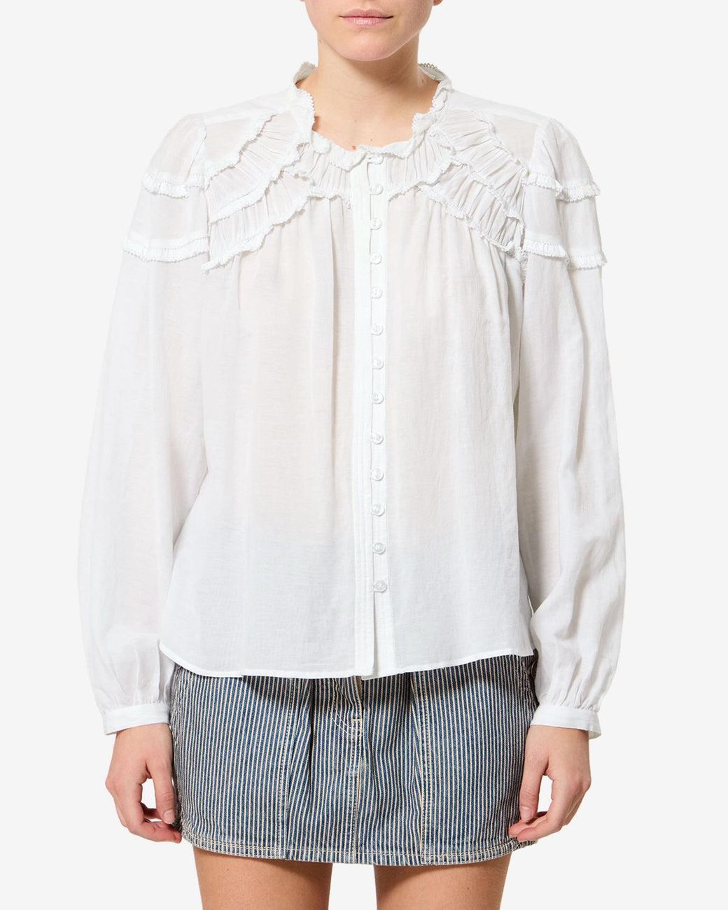 Isabel Marant White Christa Blouse
