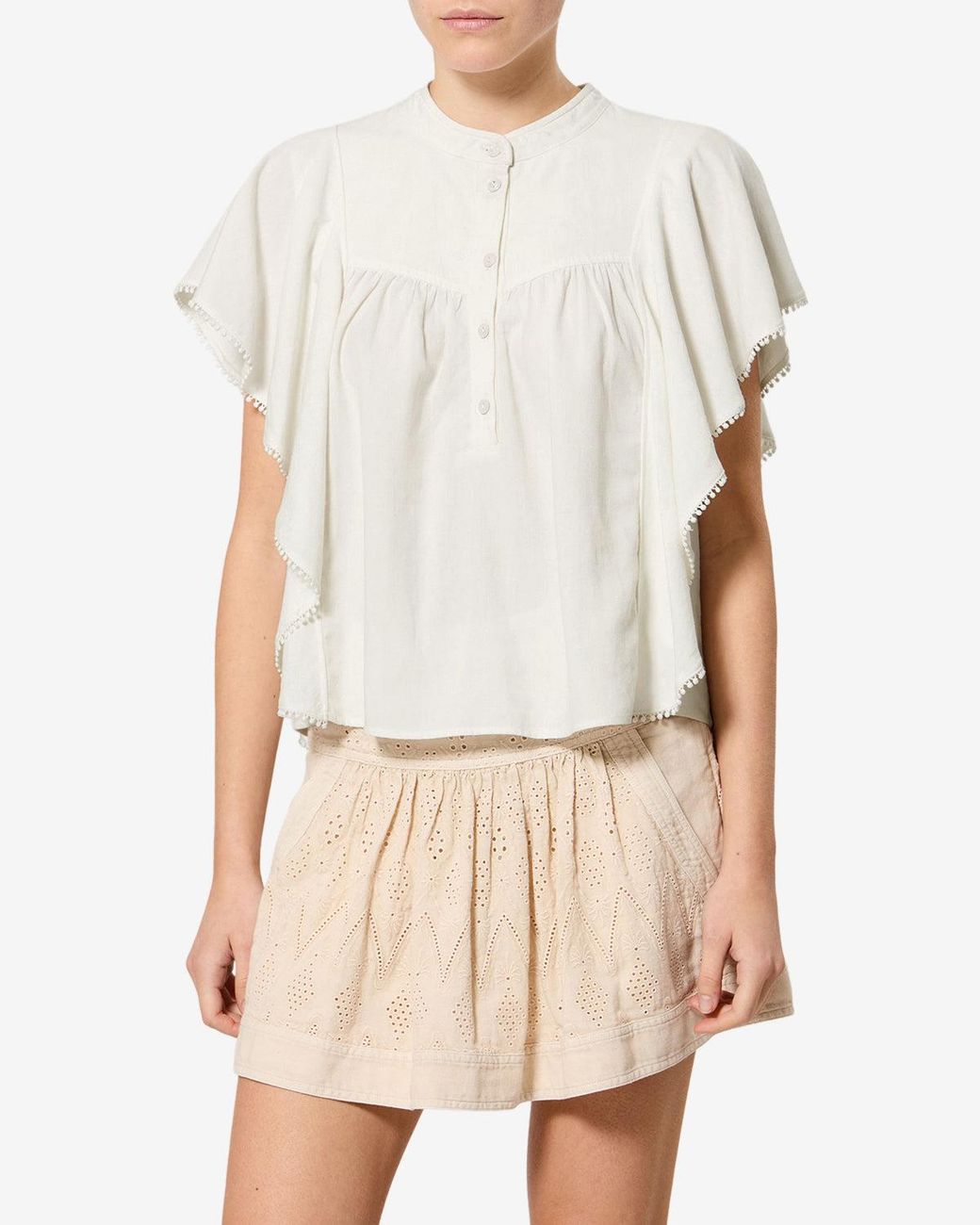 Isabel Marant White Marlie Top