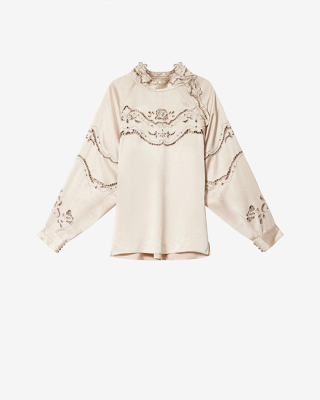 Isabel Marant Natural Enelia Silk Blouse