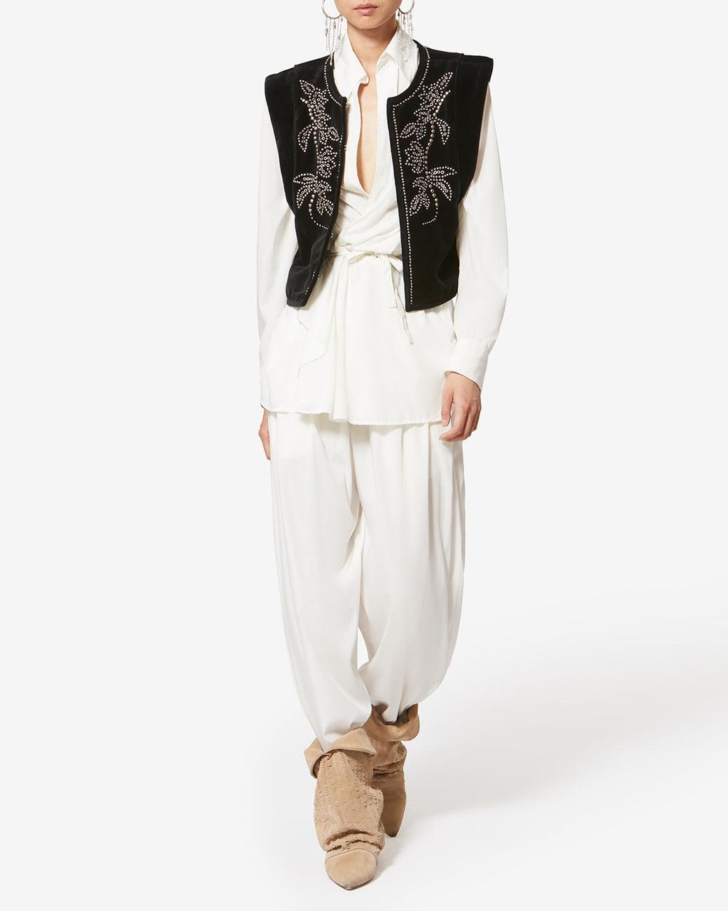 Isabel Marant White Inaya Pants
