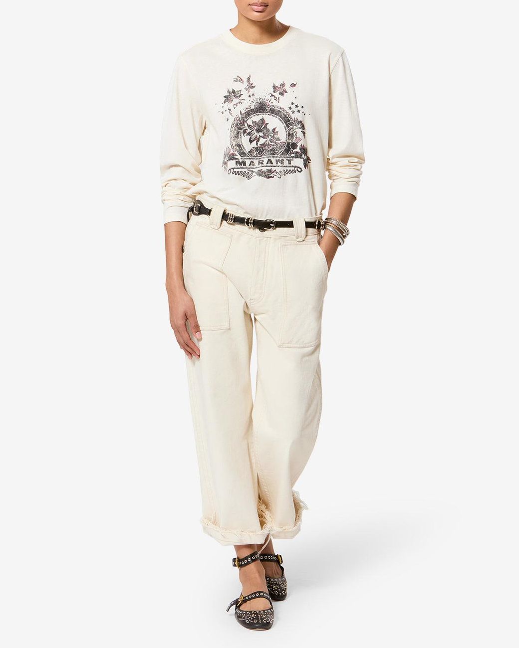 Isabel Marant White Martine T-Shirt