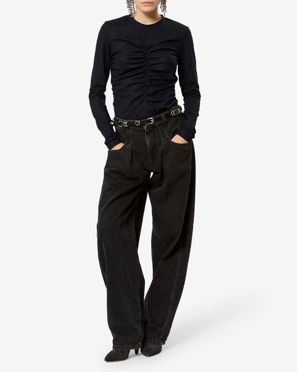 Isabel Marant Black Delesa Top