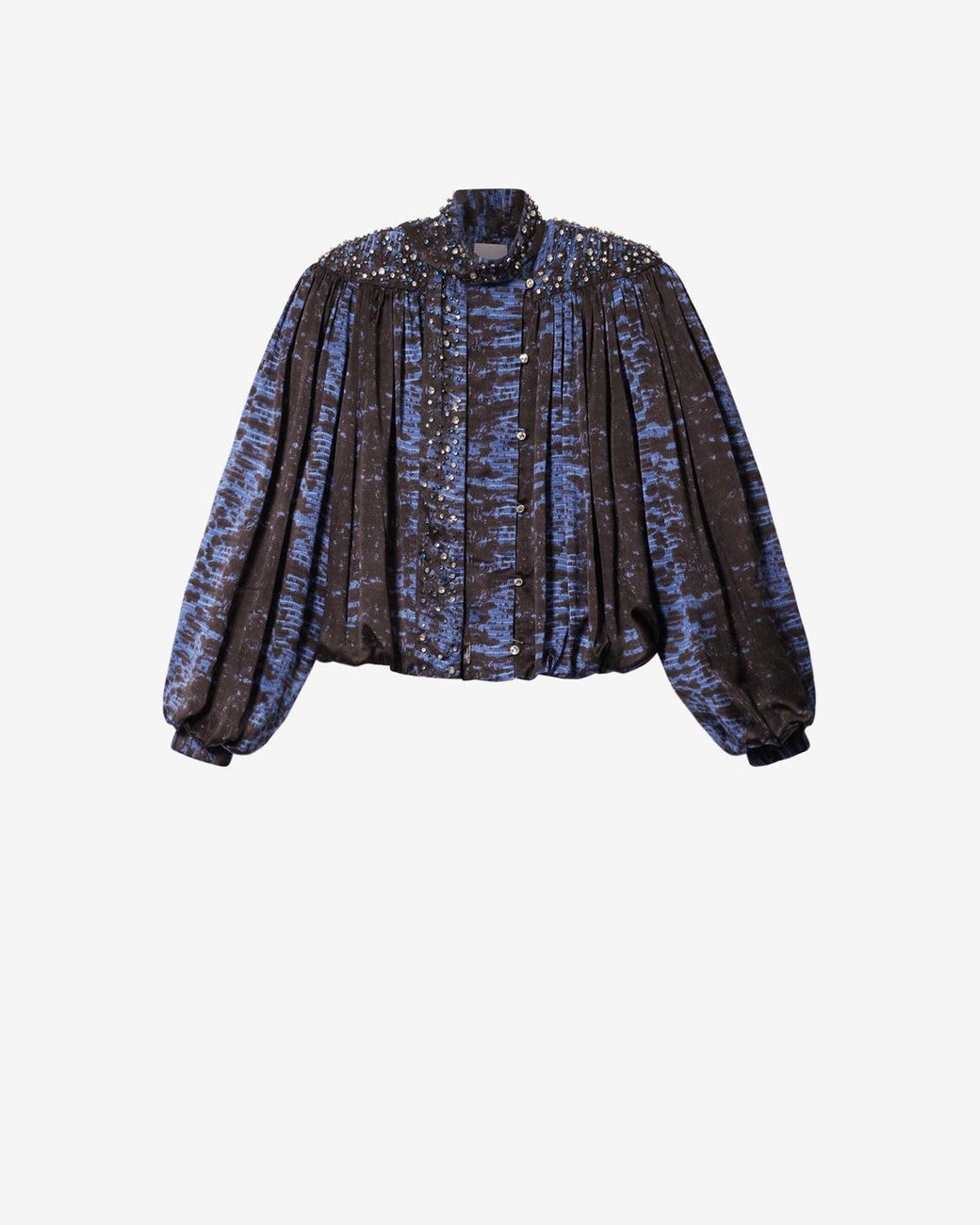 Isabel Marant Blue Loyra Silk Blouse