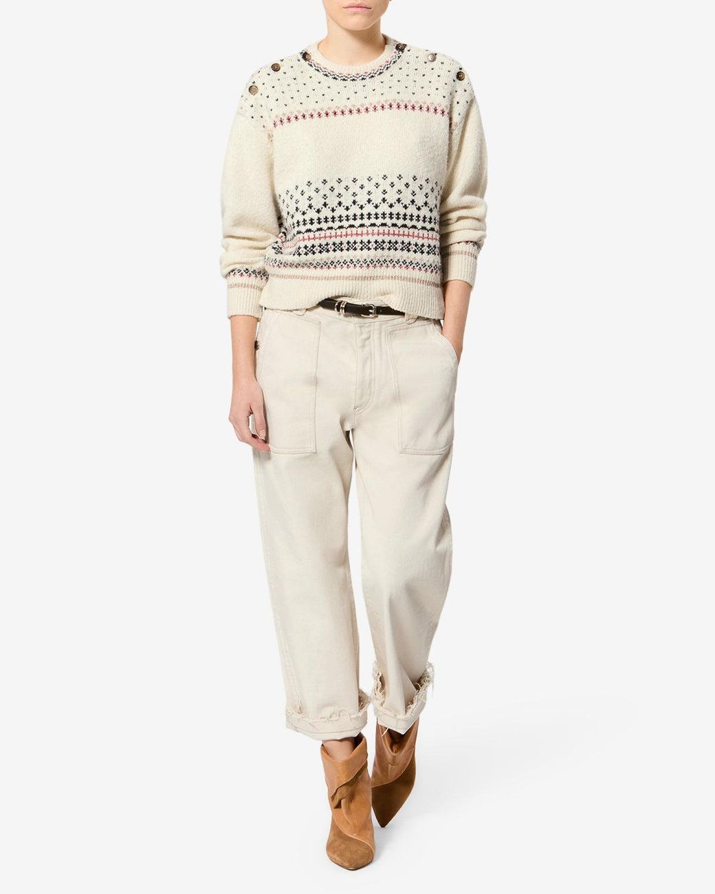 Isabel Marant White Zury Sweater