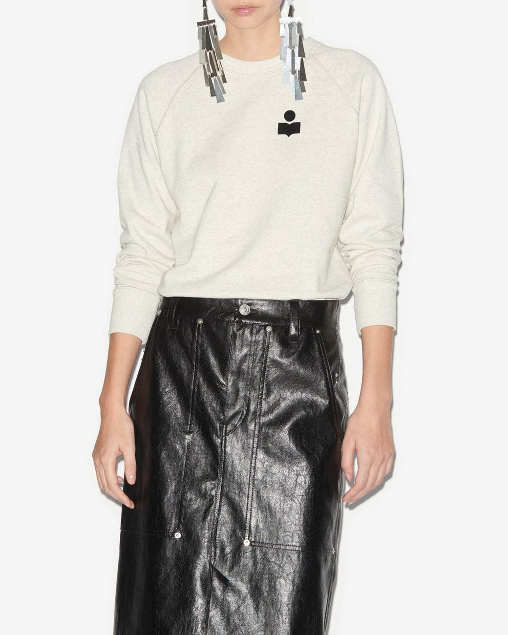 Isabel Marant White Milla Sweatshirt