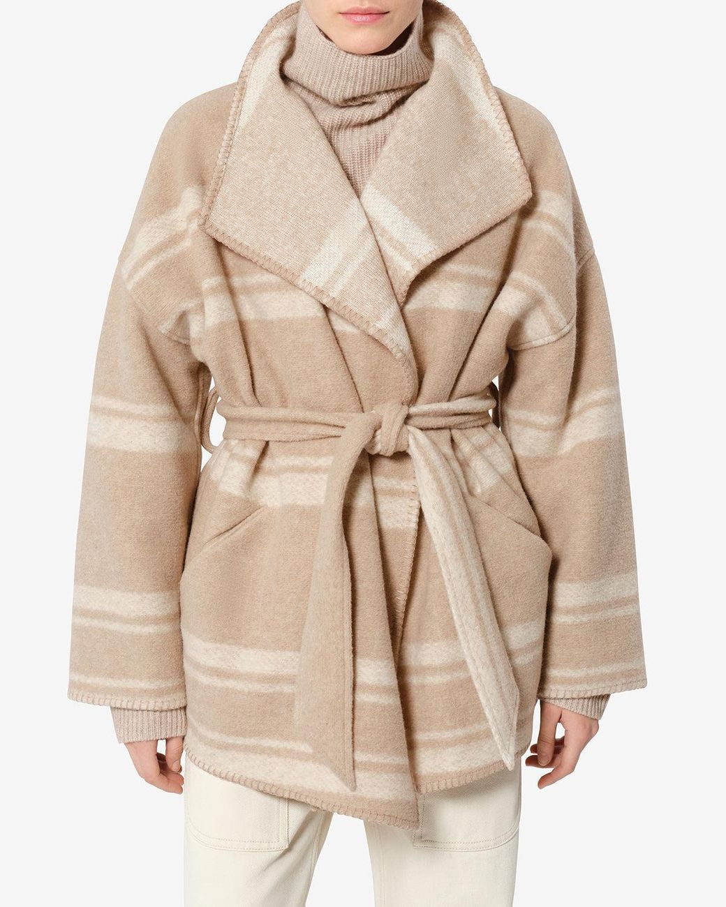 Isabel Marant Natural Brea Coat