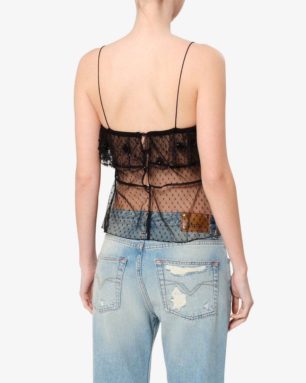 Isabel Marant Black Olaja Top