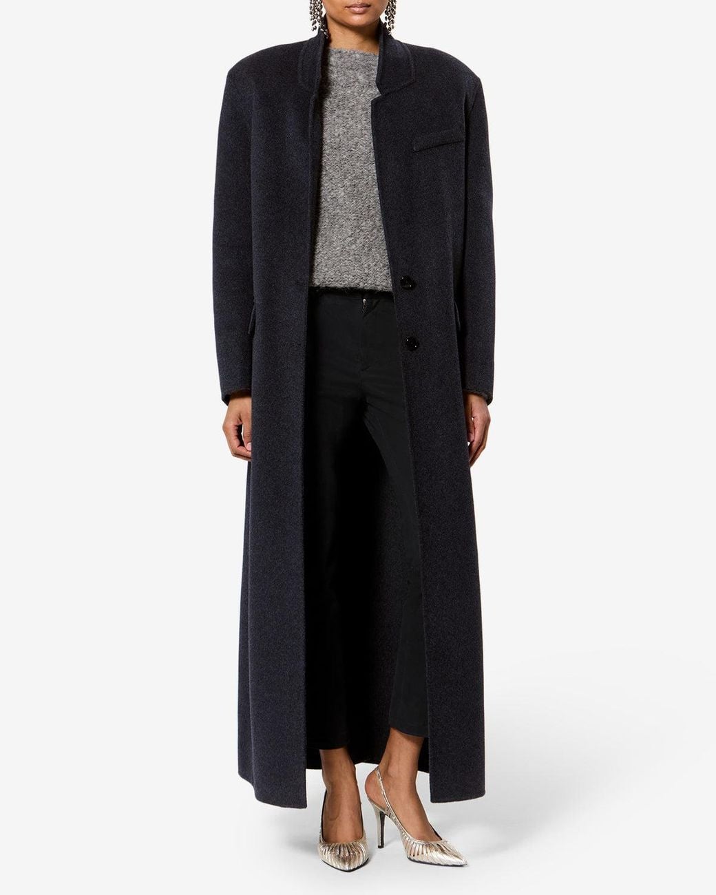 Isabel Marant Black Clesa Wool Coat