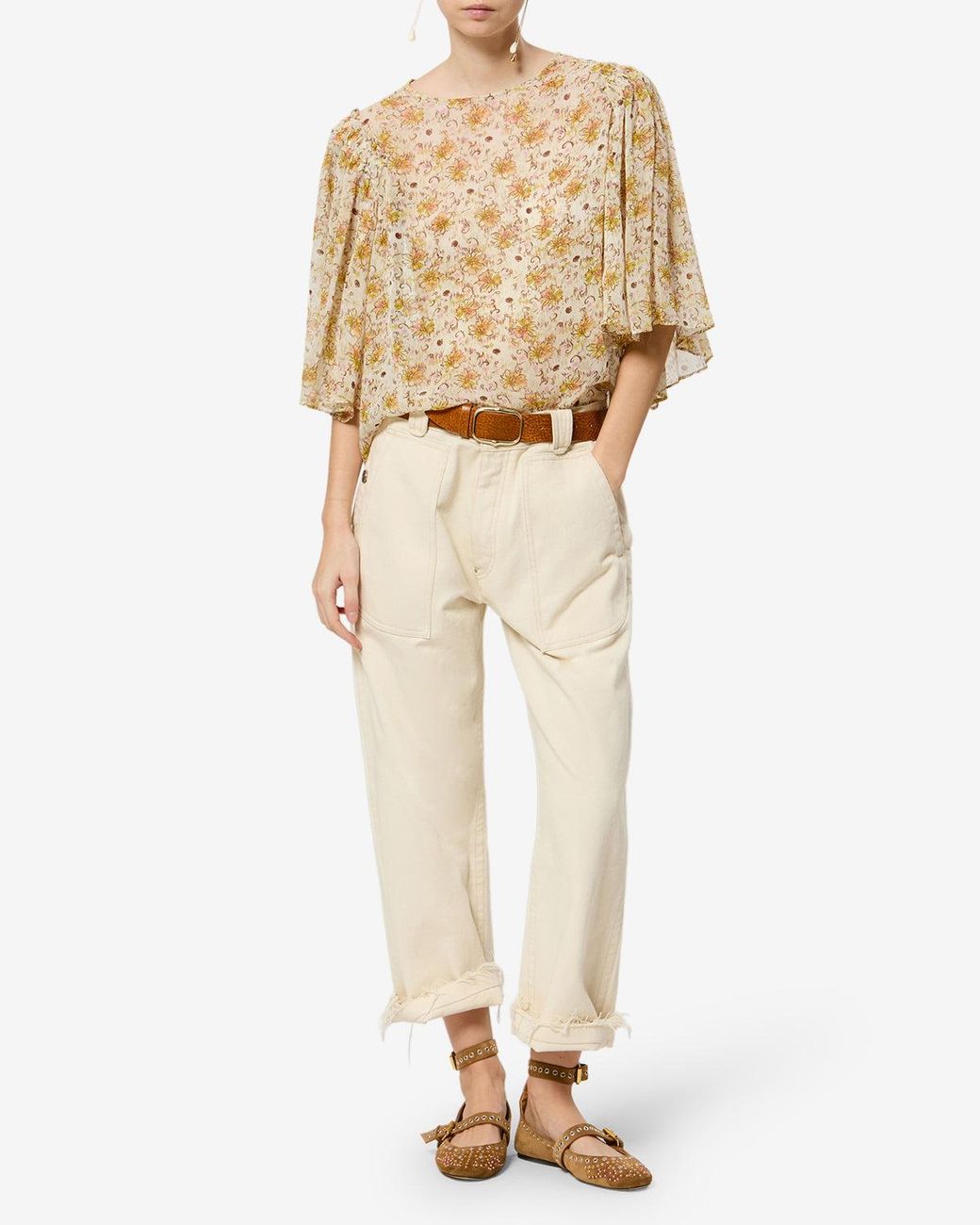 Isabel Marant White Floma Top