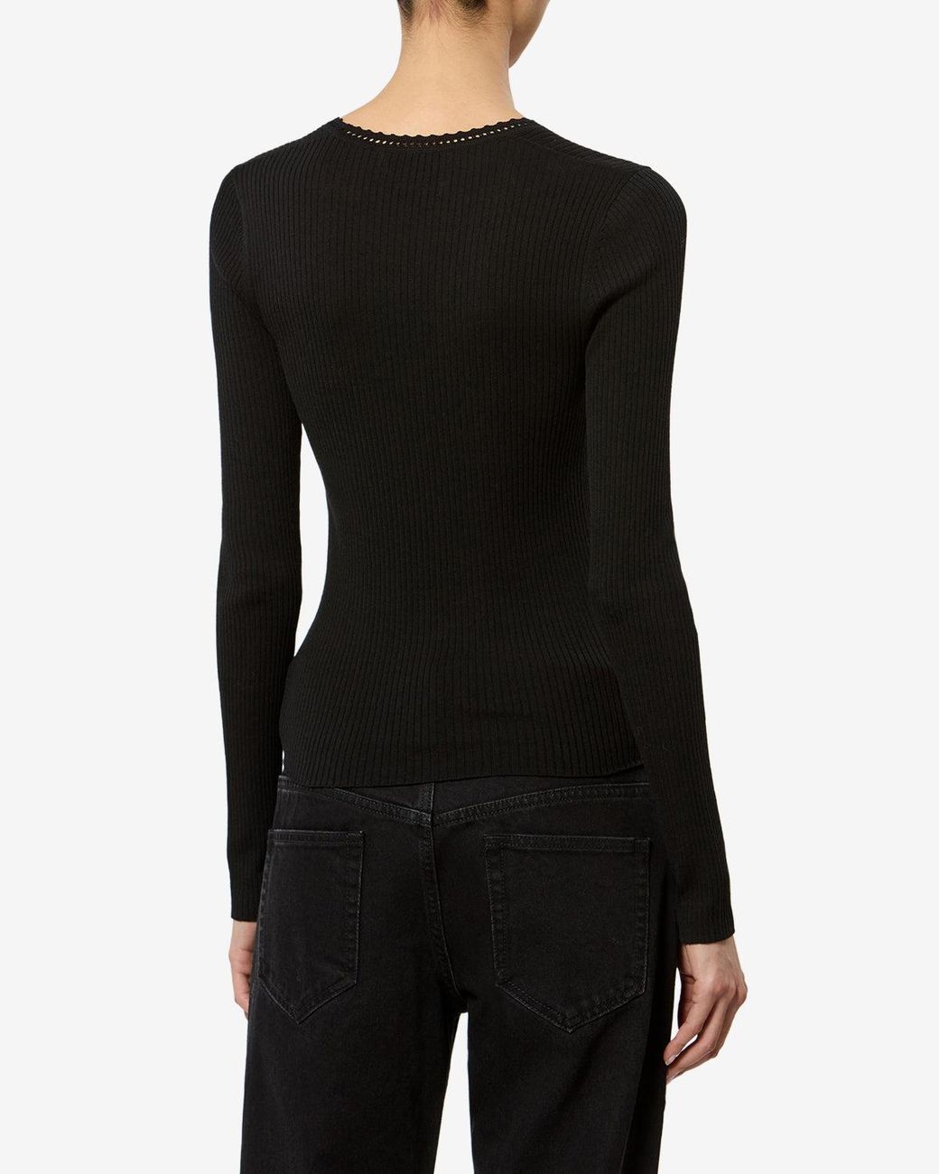 Jersey Selenie De Seda Isabel Marant de color Black