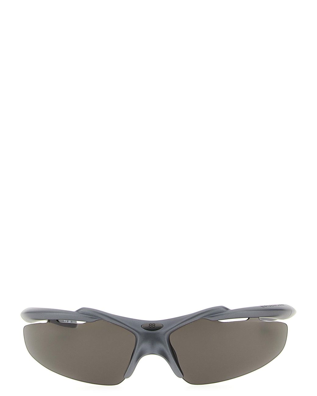 Balenciaga White 'Turbo D-Frame' Sunglasses for men