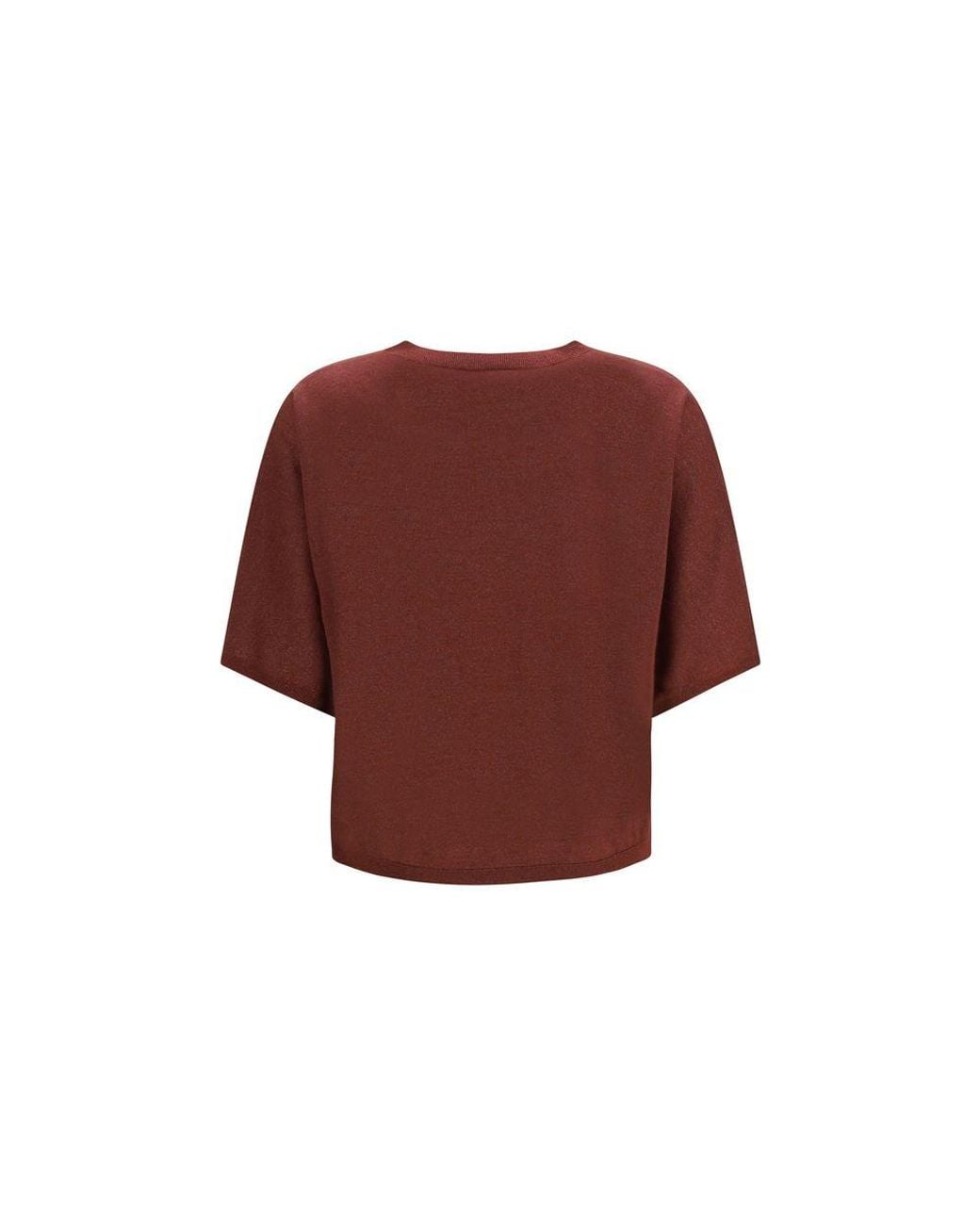 Brunello Cucinelli Red Bordeaux Cashmere Sweatshirt