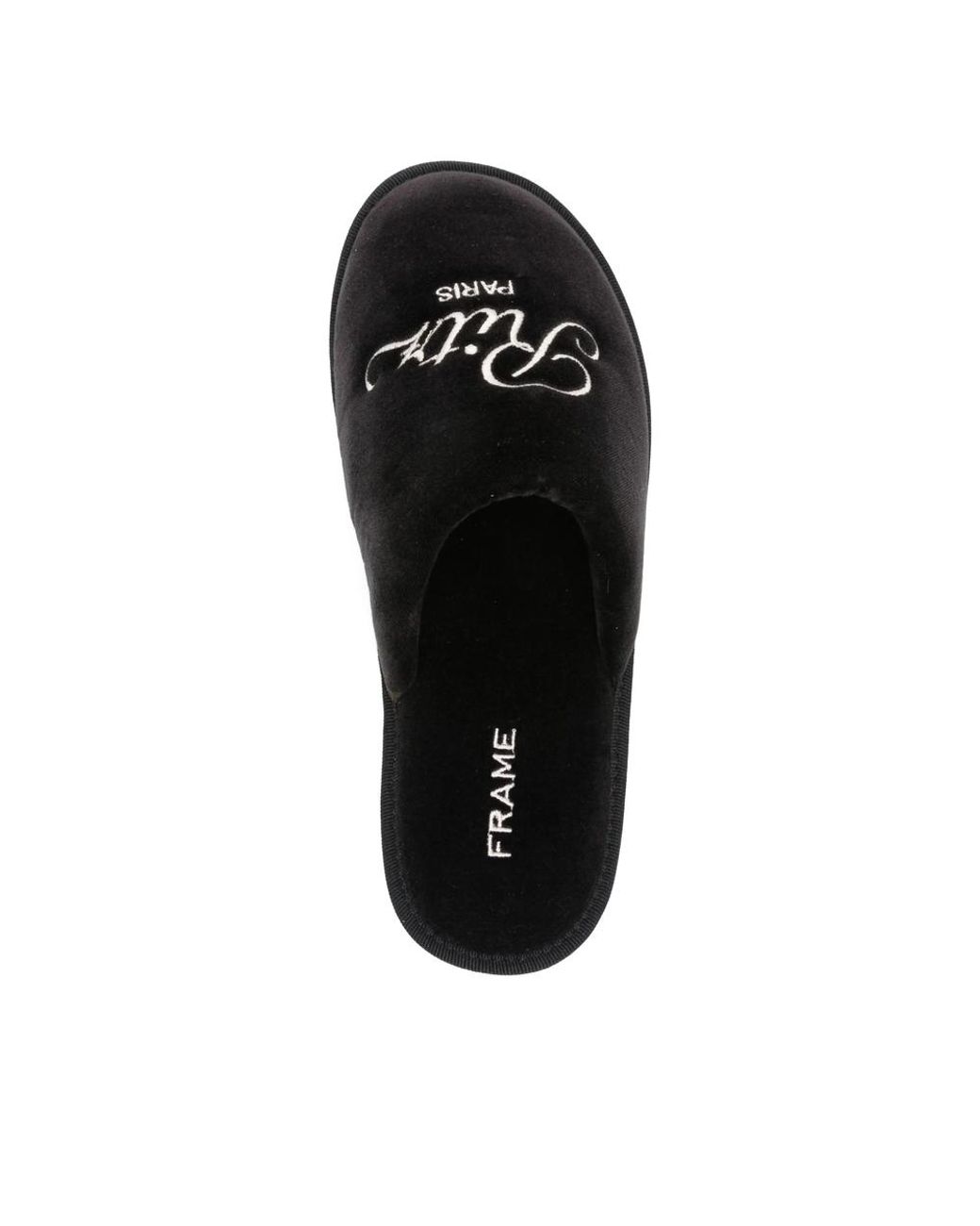 FRAME Black Slip-On Shoes