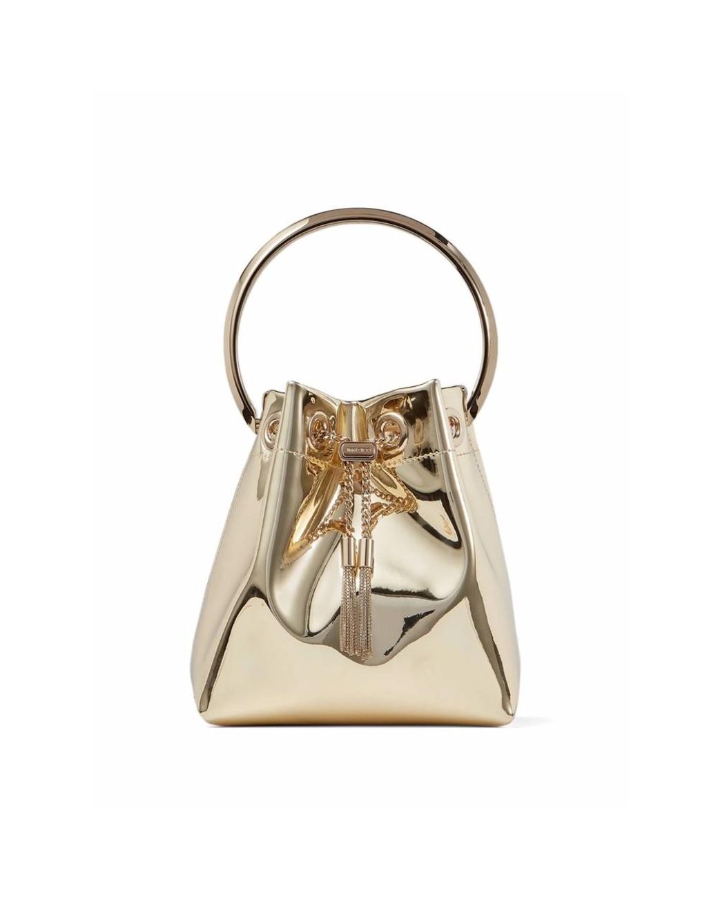 Jimmy Choo Natural Gold Bucket Bags