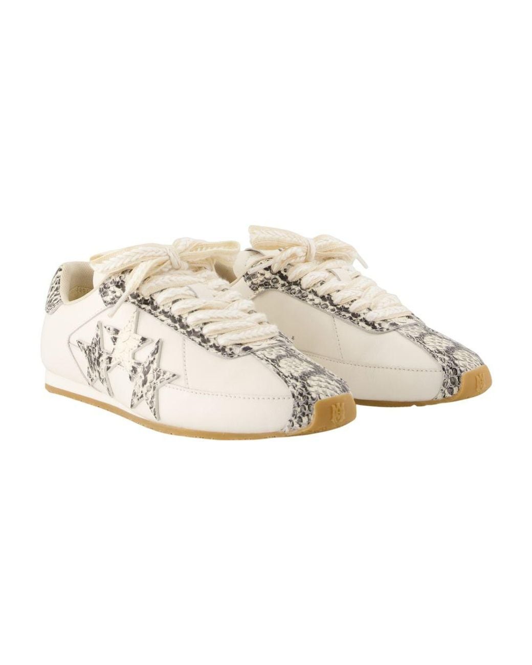 Amiri White Lizard Pacific Flat Sneakers