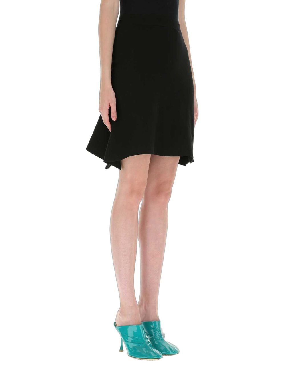 Bottega Veneta Black Bottega Veneta Wool Flared Skirt