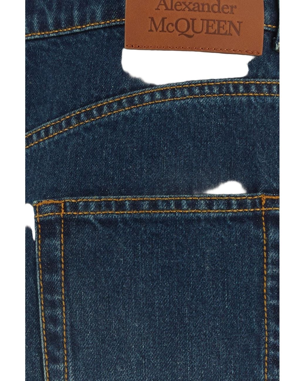 McQueen Blue Denim Trousers*3