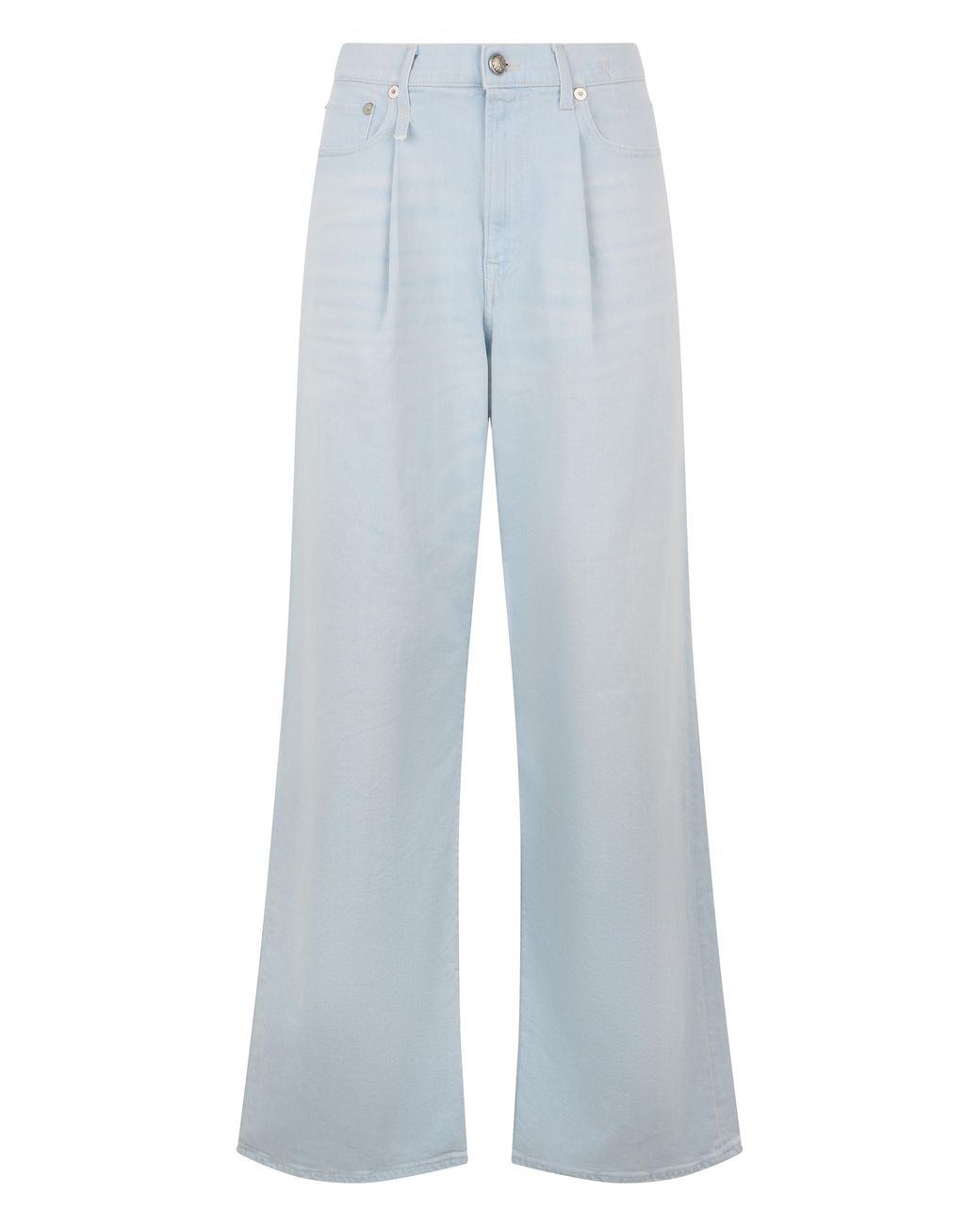 R13 Blue Loose-Fit Cotton Jeans Wide-Leg