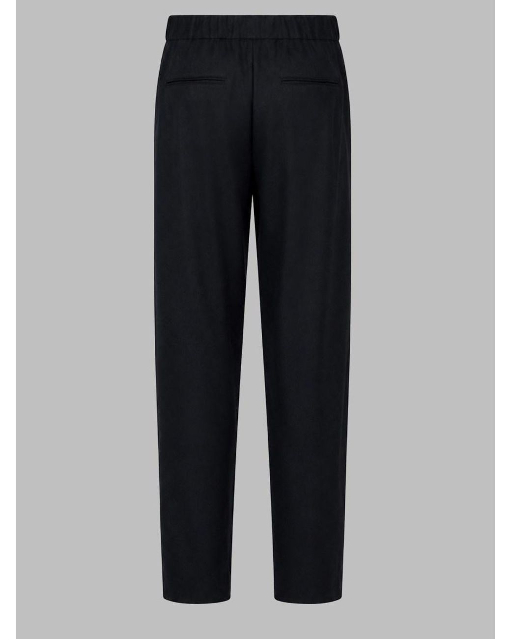 Giorgio Armani Blue Cashmere Trousers for men